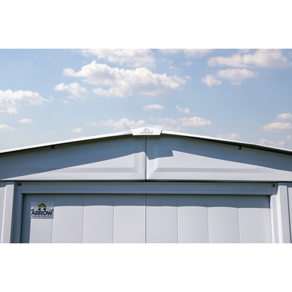 Arrow 10x14 Classic Steel Storage Shed Kit Flute Grey CLG1014FG