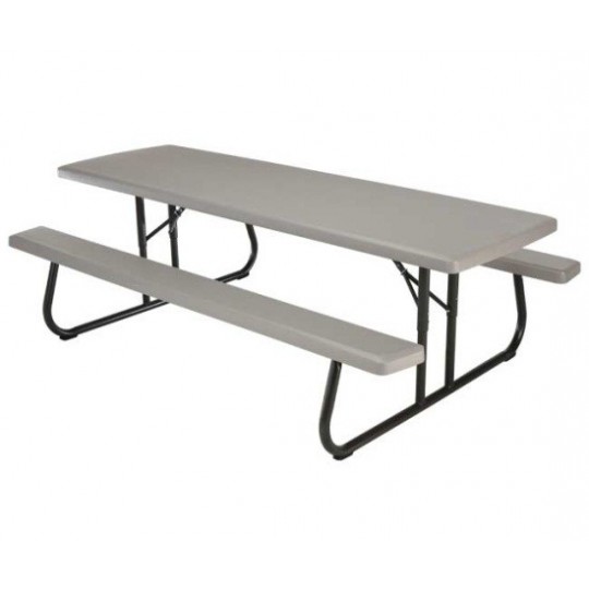 lifetime 8 foot folding picnic table putty 80123