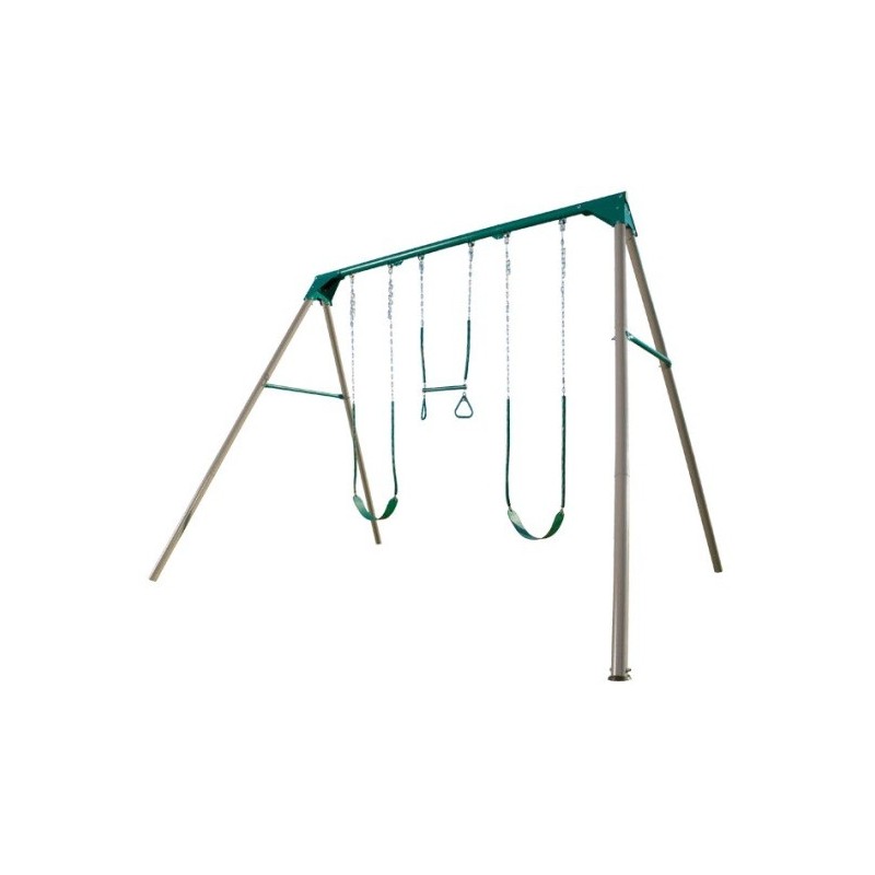 Lifetime Heavy Duty A Frame Metal Swing Set Kit Earthtone 290038