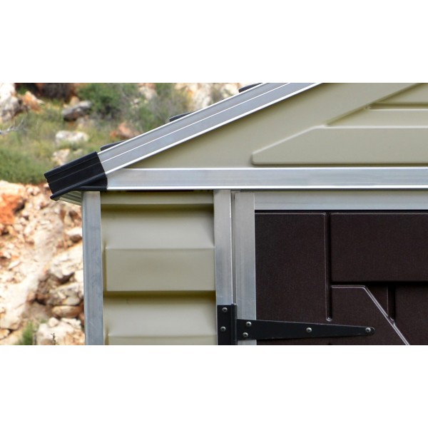 Palram 6x12 Skylight Storage Shed Kit - Tan (HG9612T)