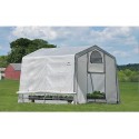 ShelterLogic 10x10x8 ft Rib Peak Style Greenhouse Translucent - Black (70652)