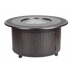 Fire Sense Bellante Woven Cast Aluminum LPG Fire Pit (62195)