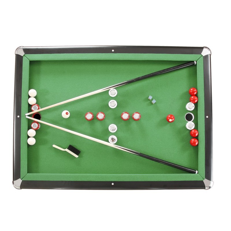 MD Sports Crestmont 8' Pool Table, Accessories Inclued, Brown/Green 