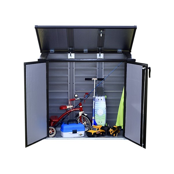 arrow 5x3 versa-shed locking horizontal storage shelter