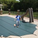 Blue Wave Arctic Armor 20x44 20-Year Super Mesh In-Ground Pool Safety Cover w/ Left Step - Blue (WS758G)