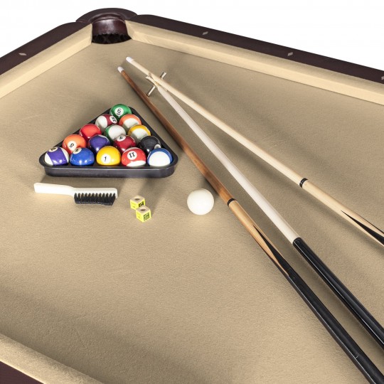 Stafford 7' Non-Slate 3 in 1 Pool Table with Cue Rack