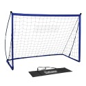 Hathaway Portable Soccer Goal System with Net, Black Carry Bag (BG3404)