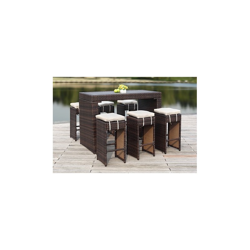 Safavieh sanders deals outdoor bar set