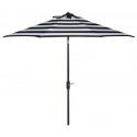 Safavieh Iris Fashion Line 9FT UV Resistant Auto Tilt Umbrella - Navy/White (PAT8004B)