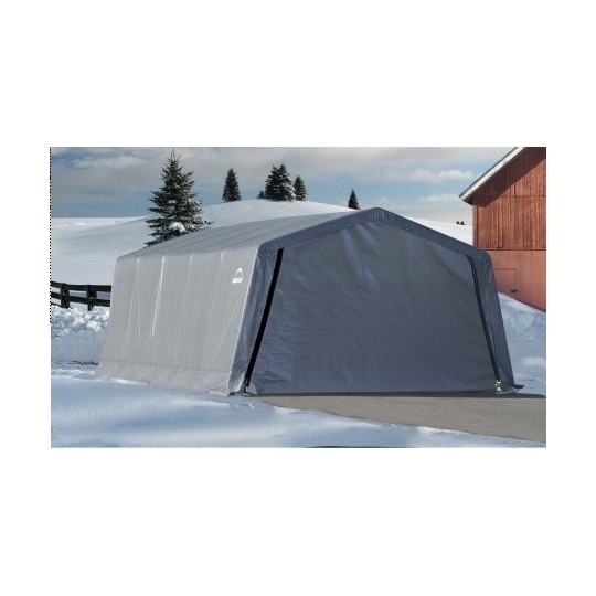 ShelterLogic 12x20x8 Peak Style Shelter Kit - Grey (62790)