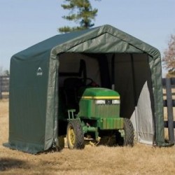 ShelterLogic 10x12x8 Peak Style Shelter, Green (72814)