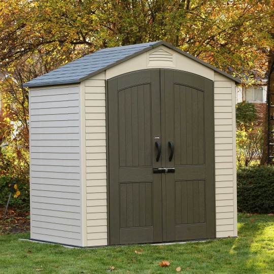 Lifetime 7x4.5 ft Plastic Outdoor Storage Shed Kit (60057)