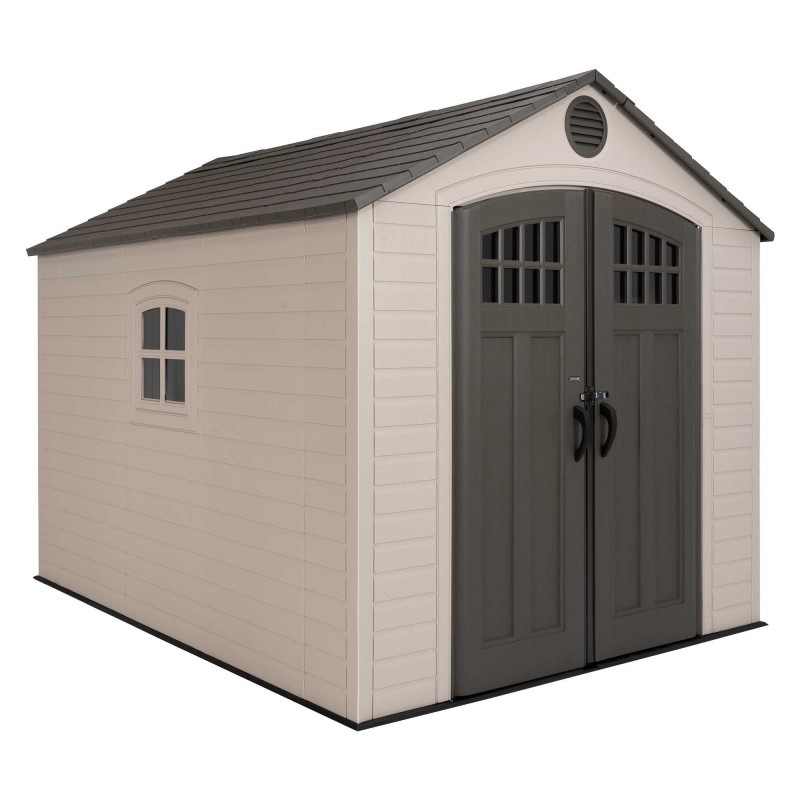 Lifetime 8x10 Outdoor Storage Shed Kit w/ Horizontal Siding - Desert ...