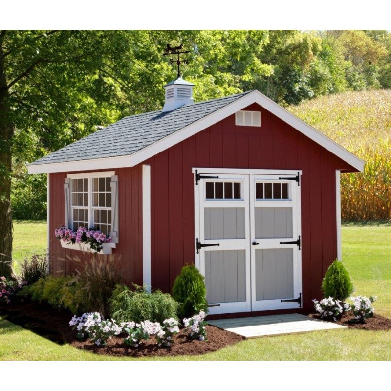 ez-fit homestead 10x14 wood shed kit ez_homestead1014