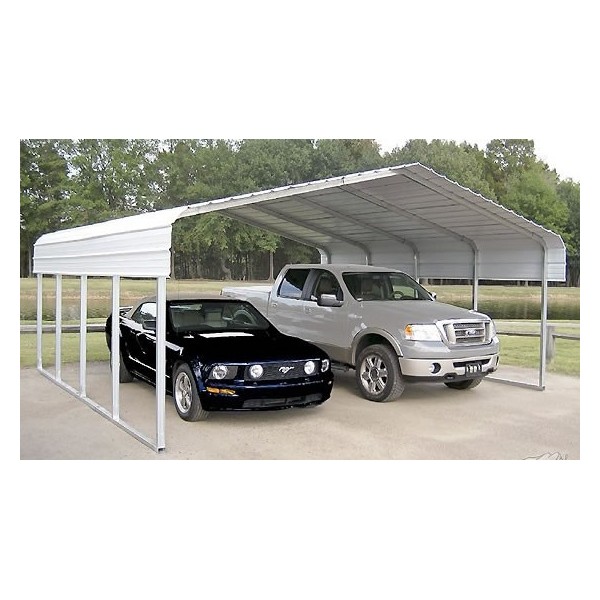 Rhino Shelter 22 W X 24 L X 12 H Two Car Steel Carport Kit