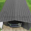 VersaTube 2-Sided 12x20x7 Classic Steel Carport Kit (CM012200070-NS0009)