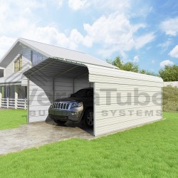 VersaTube 2-Sided 12x20x7 Classic Steel Carport Kit (CM012200070-NS0009)