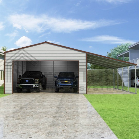 Versatube 20x20x10 Frontier Garage Lean-To Kit (FBM2202010516-LT12)