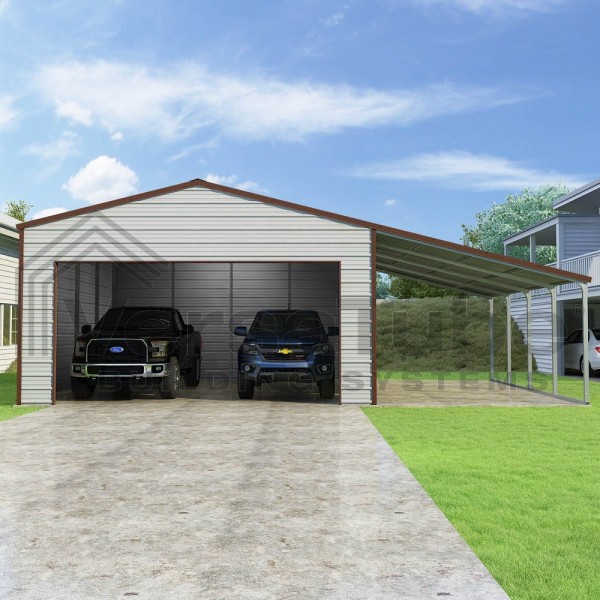 Versatube 20x20x10 Frontier Garage Lean-to Kit (fbm2202010516-lt12)