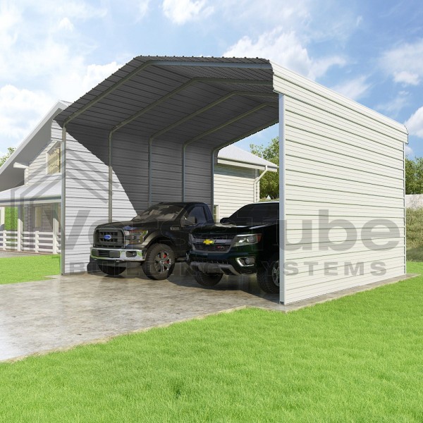 VersaTube 2-Sided 20x20x12 Classic Carport Kit (CM020200120-NS0009)