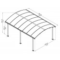 Palram 16x12 Arcadia 5000 Carport Kit (HG9100)