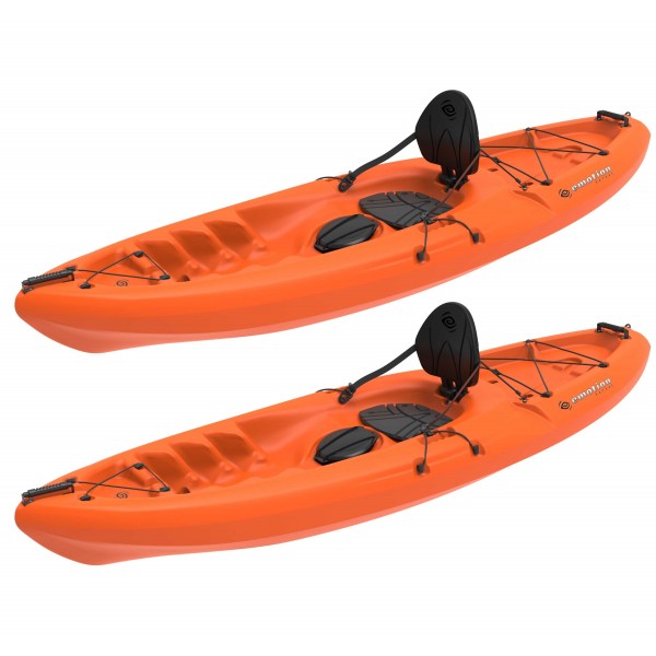 lifetime 2-pack emotion spitfire 9 ft sit-on-top kayaks