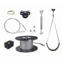 Zip Line Gear 50' Black Raptor Zip Line Kit (RAPTOR-050)