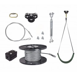 Zip Line Gear 120' Black Raptor Zip Line Kit (RAPTOR-120)