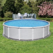 Blue Wave Samoan 30’ Round 52” Deep Steel Pool Kit with 8