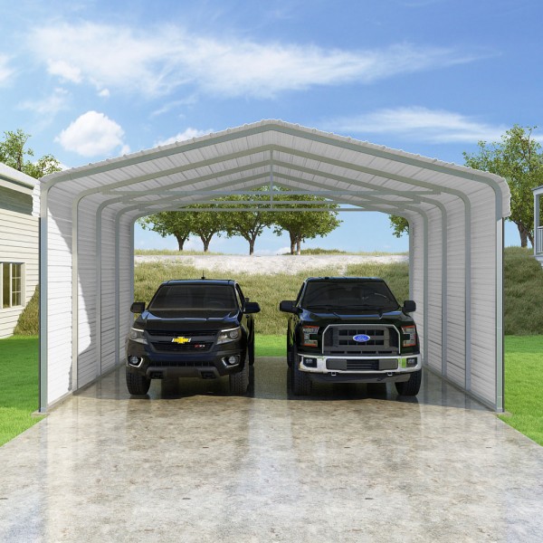 VersaTube 2-Sided 20x20x10 Classic Carport Kit (CM020200100-NS0009)