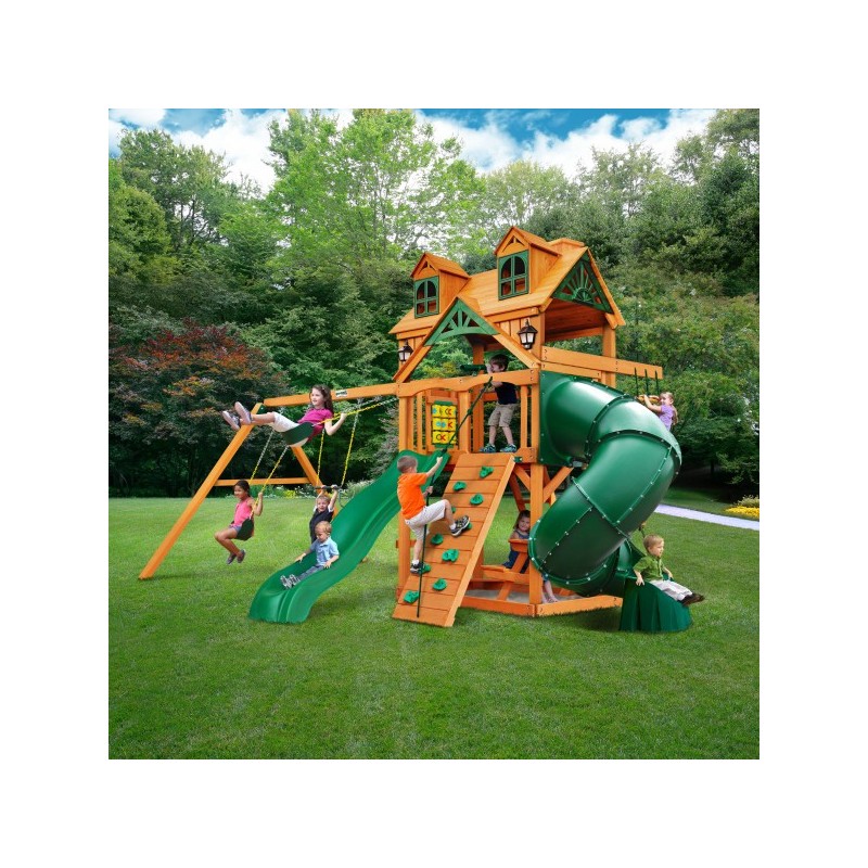 gorilla playsets malibu with amber posts cedar playset