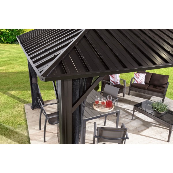 Sojag 10x10 Genova Gazebo Kit - Dark Brown (500-9165036)