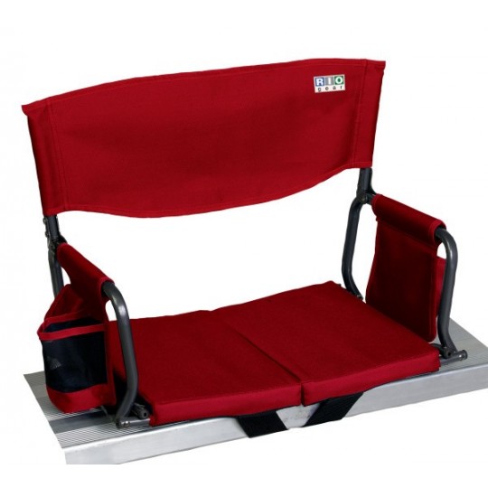 Folding Stadium Seat Cushion for Bleachers Red / A