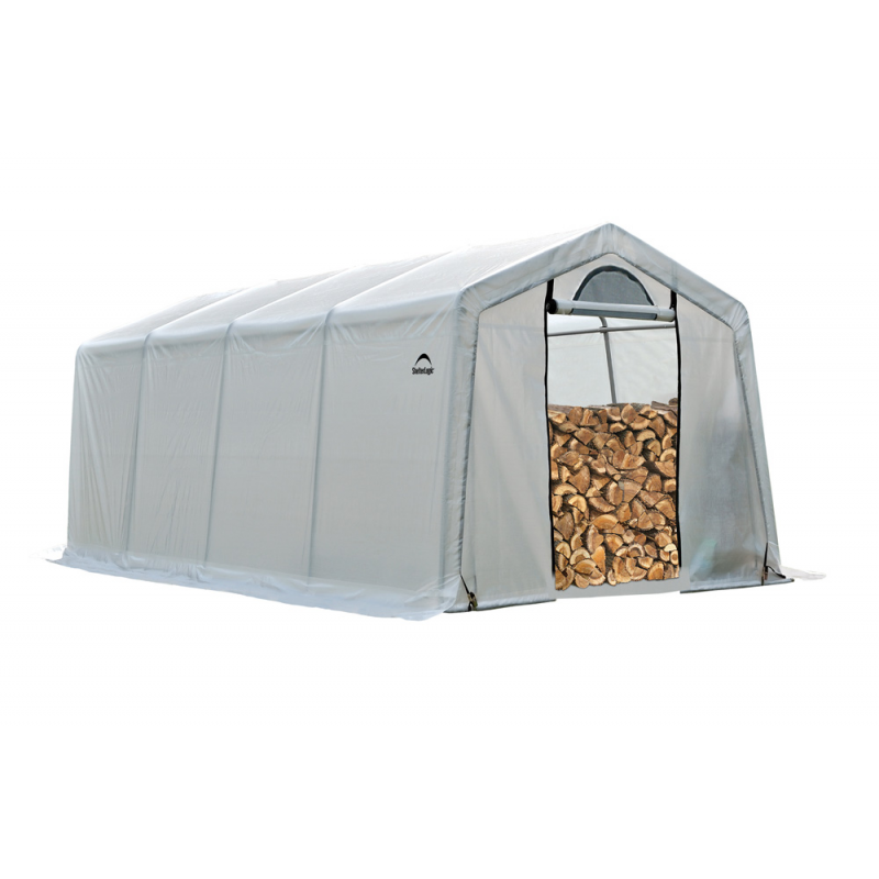 Shelterlogic firewood best sale seasoning shed