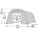 ShelterLogic GrowIT 12x20 Heavy Duty Greenhouse Kit - Translucent (70592)