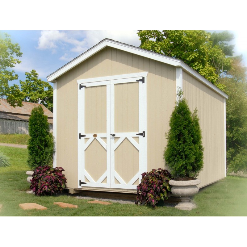 Little Cottage Company Classic Wood Cottage 10' X 12' Storage Shed Kit ...