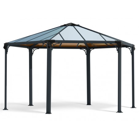 Palram - Canopia 15x13x9 Monaco Hexagon Garden Gazebo Kit (HG9160)