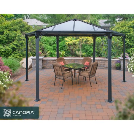 Palram - Canopia 15x13x9 Monaco Hexagon Garden Gazebo Kit (HG9160)