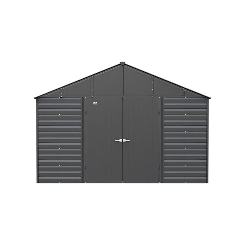 Arrow Classic Steel Storage Shed, 8x4, Charcoal 