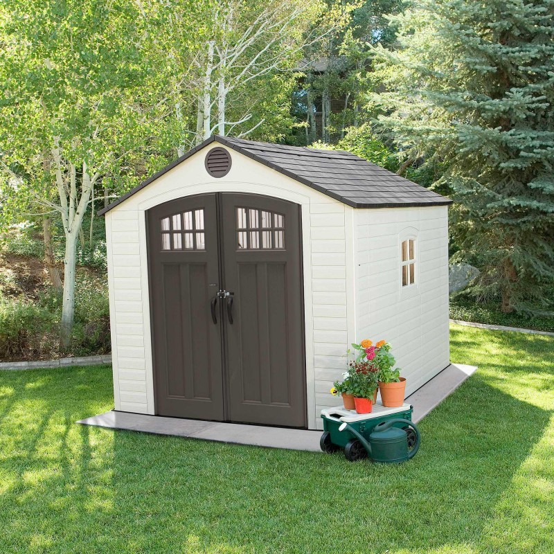 Lifetime 60243 10 x 8 Ft. Outdoor Storage Shed : : Patio