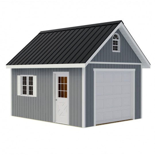 Best Barns Glenwood 12x24 Wood Storage Garage Kit (glenwood_1224)