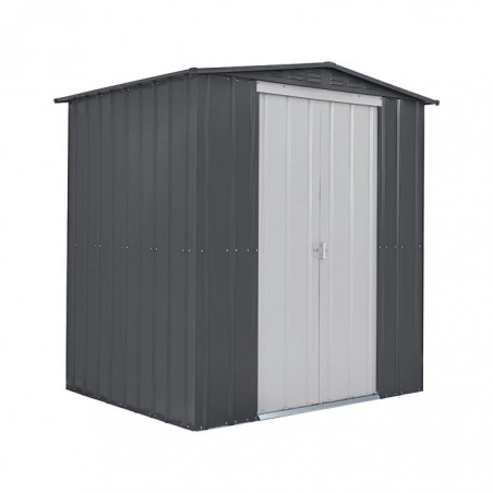 Globel 6x5 Metal Storage Shed with Double Sliding Doors (G65DF2S)