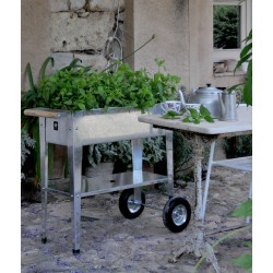 Herstera Garden Trolley - Galvanized (HER1000)