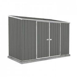 Absco 10' x 5' Double Door Space Saver Metal Garden Shed  - Woodland Gray (AB1111)