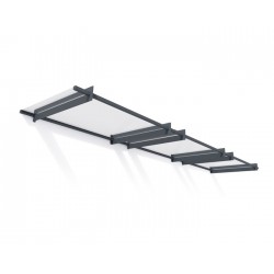 Palram - Canopia 4500 Nancy 15x 3 Awning - Gray/Clear (HG9558)