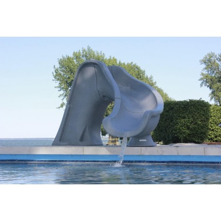 Global Splash Pool Slide - Gray (GPPSSP-GREY-R)