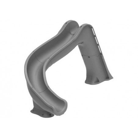 Global Side Winder Pool Slide - Gray (GPPSSW-GREY-L)