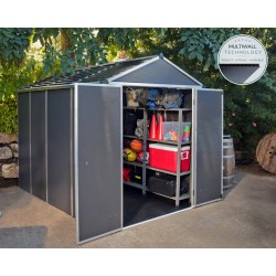 Palram - Canopia Rubicon 6' x 10' Shed - Gray (HG9710GY-1B)