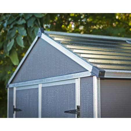 Palram - Canopia Rubicon 6' x 10' Shed - Gray (HG9710GY-1B)