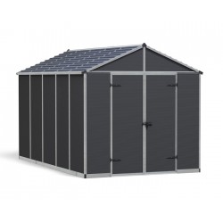 Palram - Canopia Rubicon 8' x 13' Shed - Gray (HG9732GY)